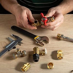 Raccord de tuyauterie en laiton 3/4 x 3/4 pouce NPT, raccord hexagonal mâle en laiton, adaptateur de tuyauterie, connecteur droit - Product Image 6