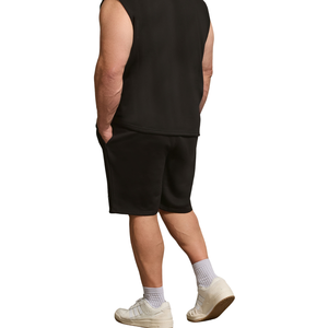 Plus Size Men's Casual <b>Boxer</b> Shorts Cotton Blend Elastic Waist Breathable Canvas Woven Solid Summer Wear Daily Use Quick Dry - Product Image 4