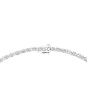 Collar de Diamantes Redondos Chapado en Oro de 18K de Lujo para Boda - Realza el Diseño con Engaste de Oro - Product Image 2