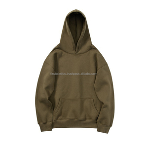 Sweat à capuche unisexe léger en molleton biologique, style hip-hop personnalisé, couleurs unies, coupe ample, design épais et uni, respirant, hiver - Product Image 6