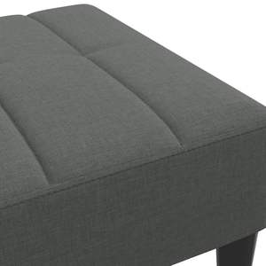 Repose-pieds gris foncé 100 % polyester avec contreplaqué, plastique et mousse – Catégorie de produits : Tabourets et ottomanes de taille moyenne - Product Image 6