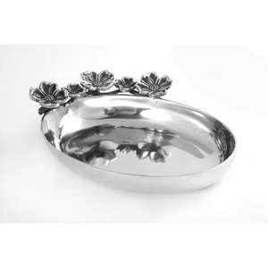 Tazón de Metal Plateado Brillante Hecho a Mano, Diseño Glamuroso de Lujo, Borde con Cuentas, Tazón Decorativo para Fiestas, a un Precio Impresionante - Product Image 3