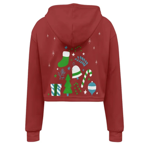 Servicio OEM Sostenible, Personalizable en Grandes Cantidades, Sudaderas Cortas Sublimadas para Mujer, Cuello Redondo, Sudaderas Cortas Sublimadas para Mujer - Product Image 2