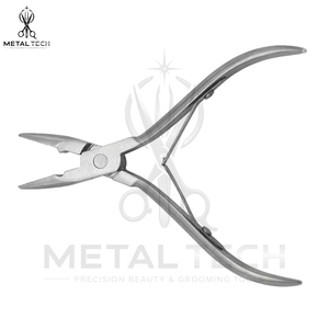 Lot de 2 pinces ergonomiques en acier inoxydable pour extensions capillaires, à mâchoires texturées, pour pose et retrait de micro-anneaux, pour coiffeur - Product Image 5