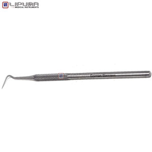 Instrument de détartrage dentaire de qualité supérieure, crochet simple face droit en acier inoxydable, professionnel pour plaque et tartre parodontal - Product Image 6