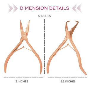 Aiguilles à crochet en acier inoxydable de 9,6 pouces, outil d'installation et de retrait d'extensions de cheveux avec poignée texturée pour une application précise - Product Image 2