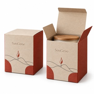 Caja de cartón para velas con cierre automático y tapa abatible para estanterías de venta al por menor - Product Image 5