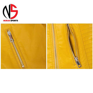 Chaquetas de mujer de nuevo diseño al por mayor OEM, transpirables, cómodas, de cuero genuino de alta calidad con logotipo personalizado en Nurak - Product Image 3