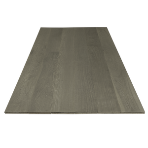 Planche de parquet en chêne blanc multicouche 2 couches 3,54" x 3/4" 19/4mm x 24-75" T&G Brun taupe rustique - Product Image 1