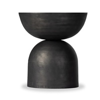 Taburete Lateral de Aluminio Hecho a Mano de Estilo Europeo, Diseño Moderno con Acabado Dorado e Incrustaciones de Hueso, Mueble para Sala de Estar o Dormitorio
