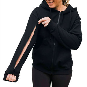 Sweat-shirt à capuche pour femme avec empiècements, logo personnalisé, couleur contrastante, vêtement de mode urbaine professionnelle, Nouveauté 2026 - Product Image 4
