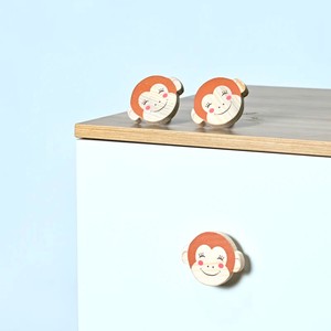 Wholesale Decorative Pine Wood Durable Kids Drawer <b>Knobs</b> Cabinet <b>Dresser</b> Pulls Monkey Face Shape Cupboard <b>Knobs</b> - Product Image 5