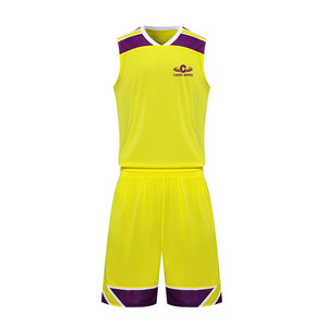 Uniforme de baloncesto de tela de malla transpirable para rendimiento deportivo activo - Product Image 1
