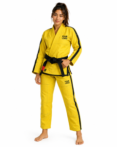 Uniforme de Jiu Jitsu al por Mayor de Alta Calidad, de Algodón/Poliéster, Transpirable, de Secado Rápido, que Absorbe la Humedad, para Artes Marciales - Product Image 2