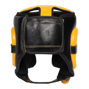 Protector de cabeza de boxeo de color amarillo negro, casco de boxeo juvenil para hombres, equipo de protección de Taekwondo, protectores de cabeza de Taekwondo - Product Image 3