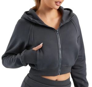 Sudadera para Mujer, Logotipo Personalizado OEM, Corte Regular, Top Corto, Sudadera con Capucha Sexy 2026 - Product Image 1