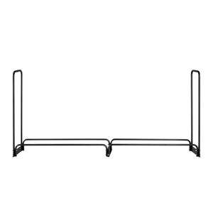 8 ft Outdoor Firewood <b>Rack</b> with Waterproof Cover 1/2 Cord Storage Metal <b>Log</b> Holder 660lb Max Weight Capacity Storage Product - Product Image 5