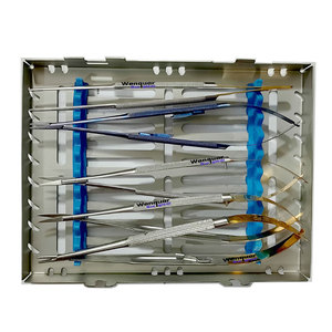 Precio al por mayor: Kit de 5 instrumentos de microcirugía Wenquar Castroveijo de acero inoxidable - Product Image 1