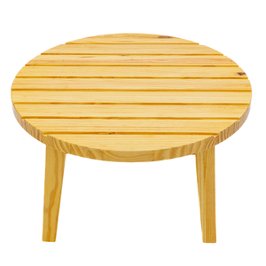 Price OEM Small Size for <b>Balcony</b> Easy Storage Manufacturer Outdoor Folding Wooden Side <b>Table</b> Small Patio Round <b>Table</b> - Product Image 5