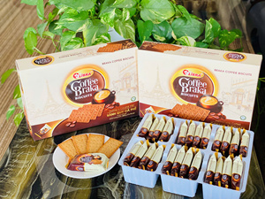 Biscuits croustillants au café Braka faibles en sucre, best-sellers, 360g, riches en saveur, torréfiés, OEM ODM, échantillons gratuits - Product Image 2