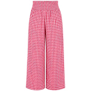 Pantalon de pyjama large en toile 100 % coton écologique taille mi-haute pour femme, style droit, infroissable, idéal pour l'été et le streetwear - Product Image 6
