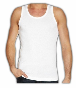 Camiseta de Gimnasio de Algodón para Hombre con Logotipo Personalizado, Camiseta Deportiva sin Mangas Transpirable, Ajustada, Blanca, para Fisicoculturismo - Product Image 2