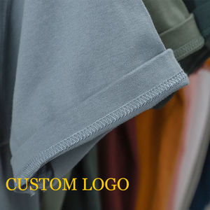เสื้อยืดแขนสั้นผู้ชาย ผ้าฝ้ายถัก 100% คอกลม ทรงปกติ สีพื้น ระบายอากาศดี สไตล์ลำลอง ดีไซน์เรียบง่าย รับสกรีนโลโก้ - Product Image 3