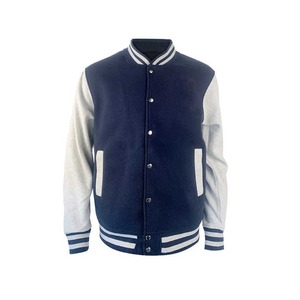 Custom logo New Arrival 2025 <b>Women</b> Clothing <b>Jacket</b> Blank Versity <b>Jacket</b> Pu Long Sleeve Crop <b>Bomber</b> Baseball - Product Image 2