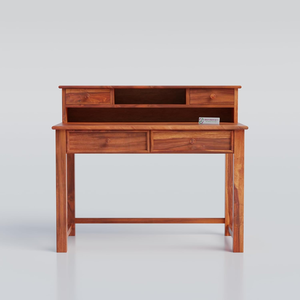 Bureau d'étude en bois massif Sheesham, poste de travail informatique, table d'écriture pour bureau à domicile, bureau pour ordinateur portable, mobilier moderne en bois de rose - Product Image 5