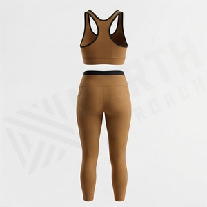 Ensemble de yoga pour femmes, vêtements de sport respirants pour la gym, tenue de fitness, vêtements de sport athlétiques, équipement d'exercice et de jogging - Product Image 2