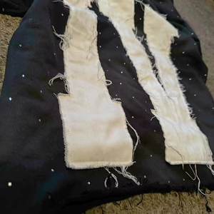 Sudadera con capucha para hombre, de algodón, con cremallera, bordada, desgastada, con lavado ácido y vintage, estilo streetwear, de felpa, la más vendida - Product Image 3