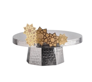 Low Price Eco-Friendly Non-Toxic Modern Wooden <b>Cake</b> <b>Stand</b> with Enamel Finishing Decorative Dome Lid for Wedding Christmas <b>Cakes</b> - Product Image 2