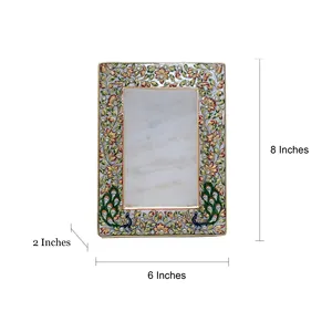 Elegant and Premium Handmade Marble Photo <b>Frame</b> <b>with</b> Natural Stone Finish for Luxury Home & Office Wall <b>Mount</b> Decor - Product Image 4