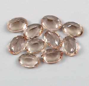 Morganita cultivada en laboratorio, rosa melocotón, imitación sintética, nano cultivada, suelta, talla brillante redonda, cristal de vidrio en oferta. - Product Image 3