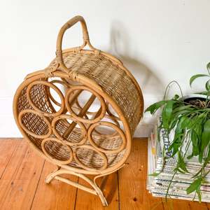 Handmade Natural Rattan <b>Wine</b> Bottle Display Rack Rattan Glass Bottles Holder Racks Wholesale From Vietnam - Product Image 3