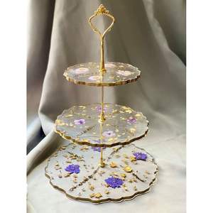 Luxury Resin Cake Stand for <b>Dessert</b> Presentation Premium Cake <b>Tools</b> - Product Image 1