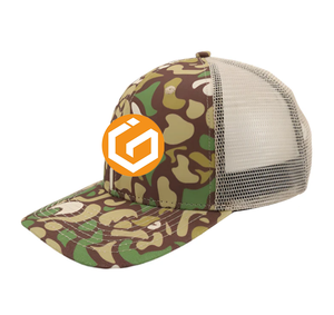 Fournisseur OEM du Vietnam Casquette de camionneur camouflage à logo personnalisé Casquette de sport à 6 panneaux en maille respirante à coupe réglable pour hommes - Product Image 4