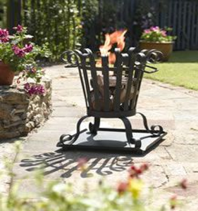 Decorative metal outdoor garden incinerator basket <b>fire</b> pit, available at wholesale prices. - Product Image 1