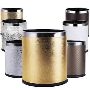 Metal Waste <b>Bin</b> with Dual Compartments Metal Garbage <b>Bin</b> <b>Large</b> Capacity for High Traffic Areas - Product Image 5