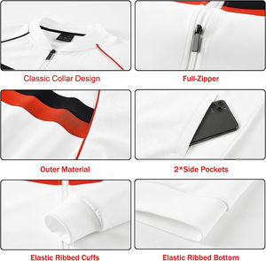 Custom Logo <b>Men's</b> High Quality Winter Tracksuit <b>Top</b> Latest Style Polyester/Cotton Breathable Casual Solid Plus Size Low MOQ - Product Image 6