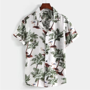 Camisa Casual de Verano para Hombre, Personalizada al por Mayor, de Manga Corta, Elástica y Estampada - Product Image 3