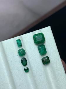 Esmeraldas Naturales de Corte Octogonal, Piedras Preciosas Verdes con Certificación IGI, Piedras Crudas Imperfectas para Joyería y Manualidades - Product Image 4