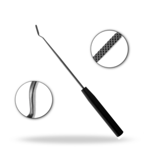 Raspador Foraminal de 10.5 Pulgadas de Longitud Total, Raspador Óseo para Cirugía de Columna, Instrumento Ortopédico de Acero Inoxidable - Product Image 1