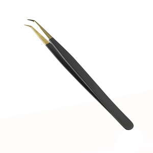 Pinces professionnelles pour extensions de cils avec pointes en fibre - Product Image 3