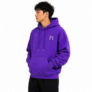 Custom Private Label Hoodies Heavy Cotton Fleece Oversized Fit Relaxed Pullover Sweatshirts Clothing Manufacturer Supplier - Product Image 4