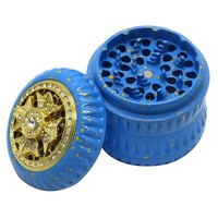 Broyeur de fumée en alliage d'aluminium 63MM, point de pulvérisation de taille avec perceuse broyeur de fumée en métal