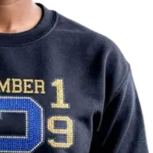 T-shirt personnalisé pour femme avec strass scintillants Sigma Gamma Rho, motif graphique en cristal SGRho, pour sororité grecque - Product Image 4