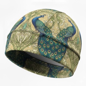 Gorro de invierno estilo jacquard, material de poliéster, transpirable, gorro tipo skull, para uso en exteriores, calidad premium, gorro para ciclismo. - Product Image 1