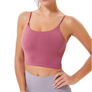 Ensemble de sport pour femme vert menthe à col carré, bretelles convertibles, sans couture, taille mi-haute, extensible, imprimé, avec soutien-gorge et short - Product Image 6