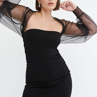 Personalizado de las mujeres de manga larga con estilo Bolero Shrug Mujeres Club Wear Cover Up Shirt Sexy Open Front Cropped Bolero Shrug Mujeres